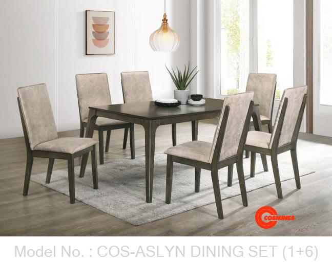 COS-ASLYN DINING SET (1+6)